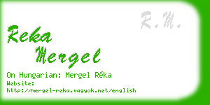 reka mergel business card